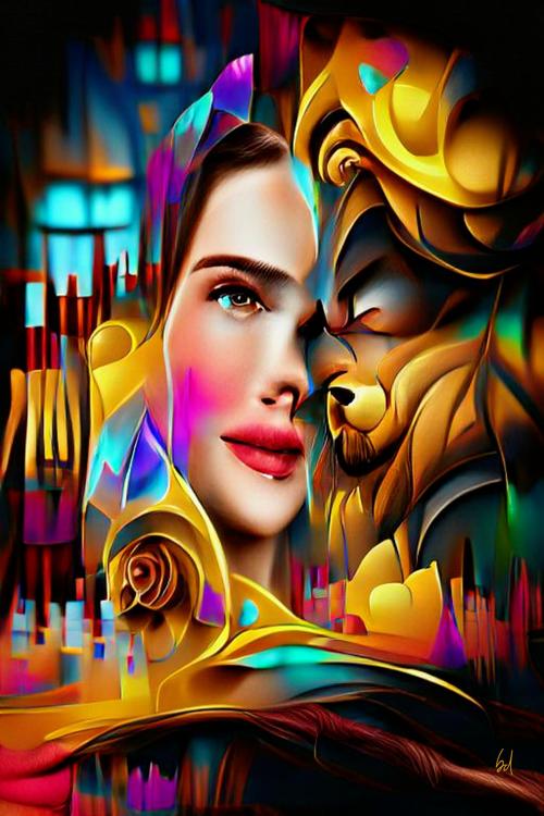 Beauty and the Beast 60x90cm